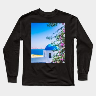 Aesthetic island photo with flowers Long Sleeve T-Shirt